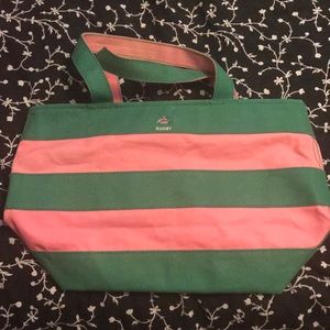 Pink and Green Rugby Ralph Lauren Canvas Bag